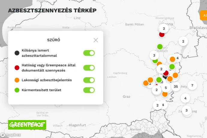 Új azbeszttérképet indított a Greenpeace, lakossági bejelentéseket fogadnak