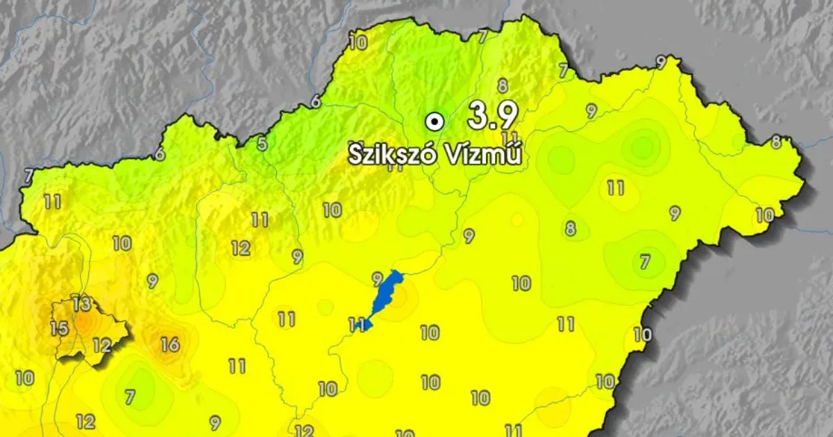 Csipős reggelre ébredt Szikszó, 60 éves hidegrekord dőlt meg hajnalban