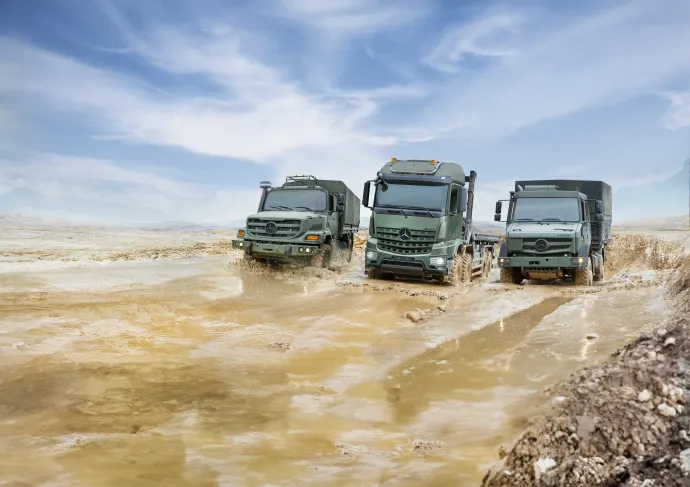 Zetros, Arocs és Unimog – Fotó: Daimler Truck AG
