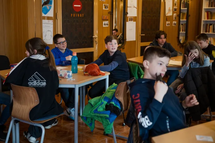 Általános iskolások a FIT program hétvégi képzésén vesznek részt Kolozsváron, 2023-ban – Fotó: Tóth Helga / Transtelex