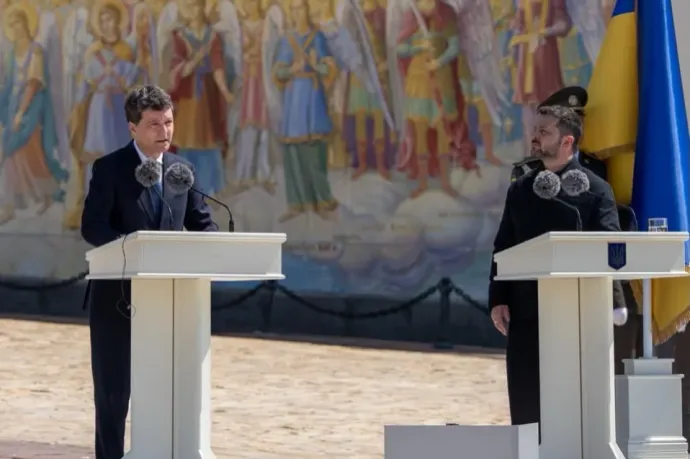 Nicușor Dan Kijevben állt ki Ukrajna szuverenitása és területi integritás mellett