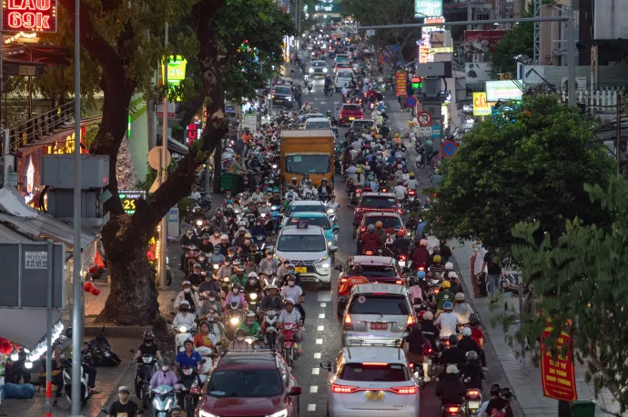 Forgalom Ho Si Minh-városban, 2026 áprilisában – Fotó: Thanh Hue / Getty Images