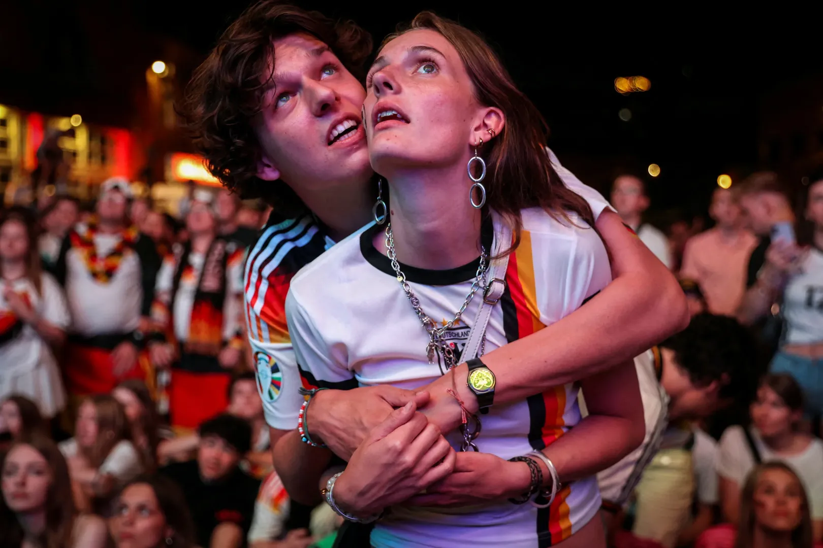 Német szurkolók Berlinben, a Kulturbrauereiben – Fotó: Maryam Majd / Reuters