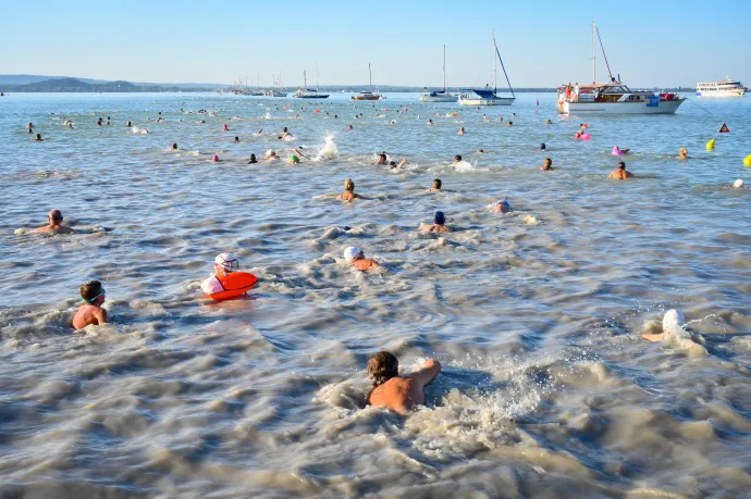Ezen a hétvégén is elmarad a Balaton-átúszás
