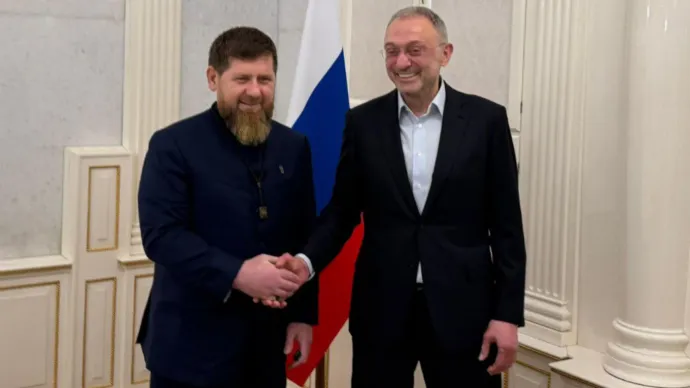 Ramzan Kadirov és Szulejman Kerimov az idei kibékülés után – Forrás: Kadyrov_95 / Telegram