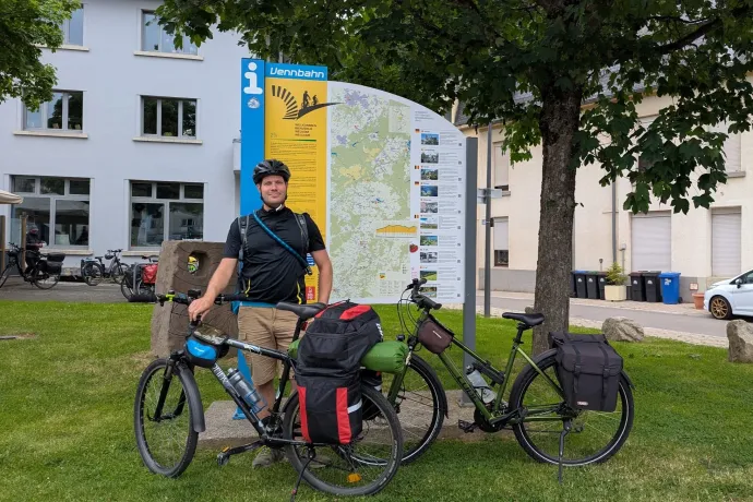 Startpont és Luxemburg legmagasabb csúcsa, a Kneiff – Fotó: Tichy Roland