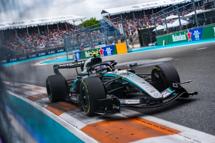 Antonelli a Miami Nagydíj futamán, 2026. május 3-án – Fotó: Luca Martini / SOPA Images / LightRocket / Getty Images