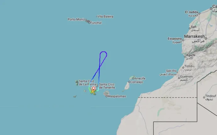 Forrás: Flightradar24