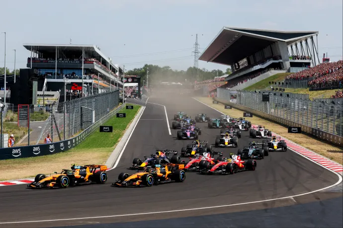 Lando Norris nyert a Hungaroringen, Antonelli a hetedik helyről jött fel a dobogóra