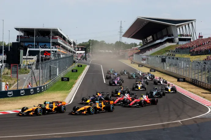 Lando Norris nyert a Hungaroringen, Antonelli a hetedik helyről jött fel a dobogóra