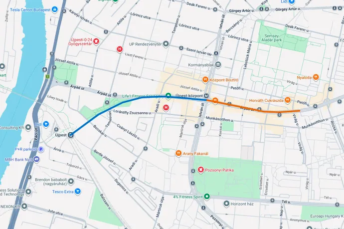 Forrás: Google Maps