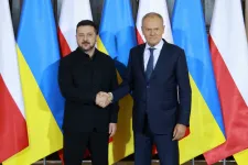 Békülő látogatást tett Lengyelországban Volodimir Zelenszkij