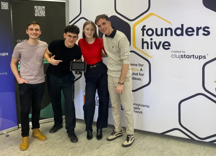Gyurka Hunor, Andor Patrick, Ana-Maria Cioban és Dulf David – Forrás: A csapat archívuma