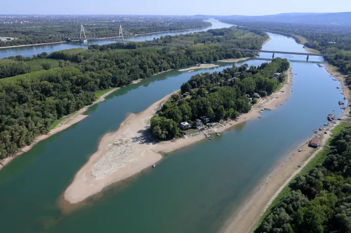 Légi felvételen a Lupa-sziget 2026. július 30-án – Fotó: Sztraka Ferenc
