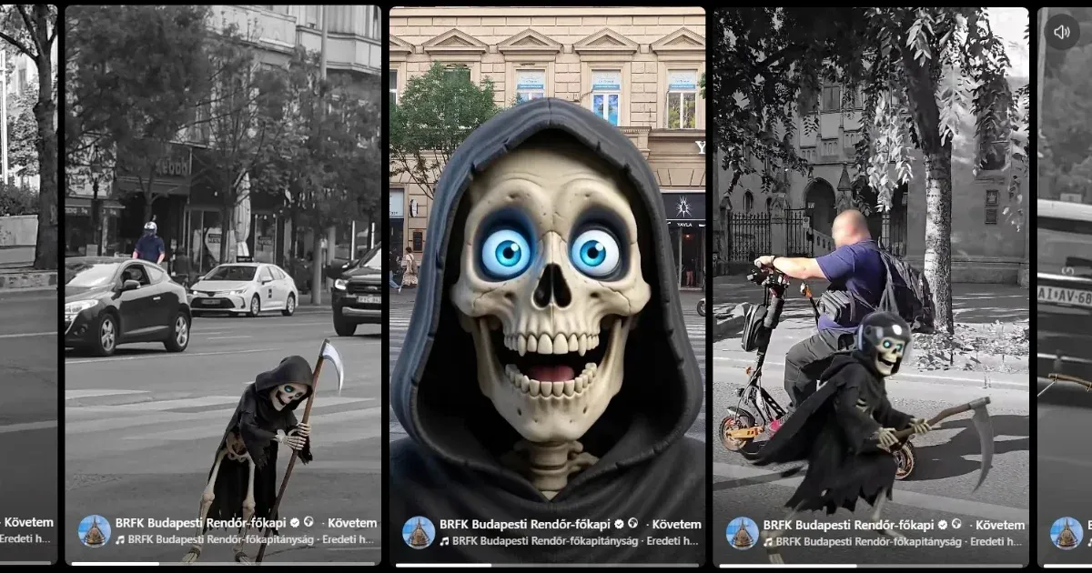 A rendőrség videója szerint szabályosan rollerezni = halál
