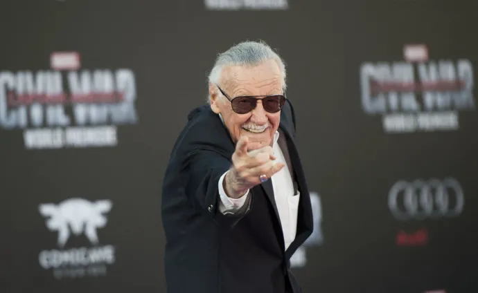 Stan Lee az Amerika Kapitány: Polgárháború bemutatóján Hollywoodban 2016. április 12-én – Fotó: Valerie Macon / AFP