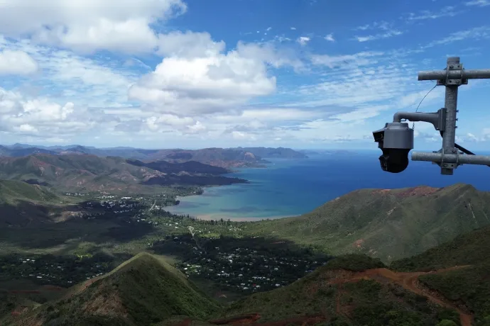 A FireTracking egyik kamerája Új-Kaledóniában – Forrás: FireTracking