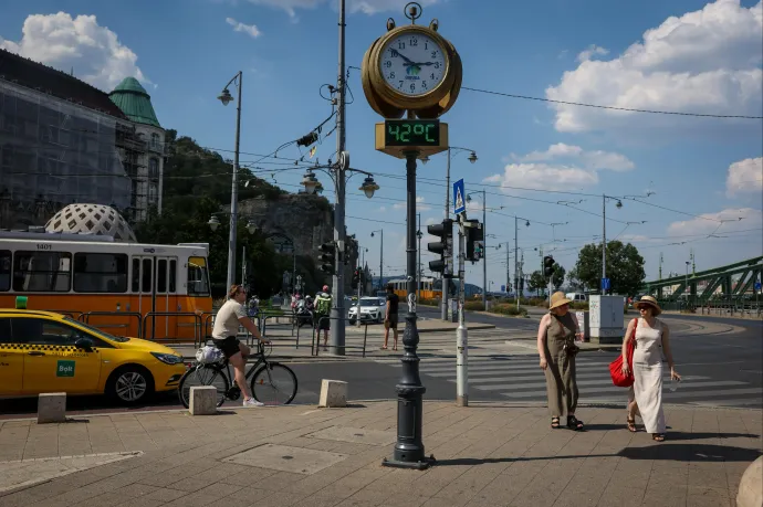 Megdőlt az abszolút melegrekord Budapesten, még a körúti aszfalt is 78 fokon izzik