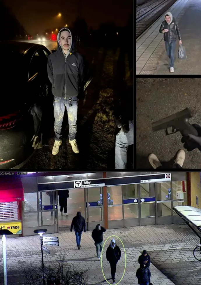 Atilla Azimov a svéd rendőrség által kiadott fotókon – Fotó: Swedish Police