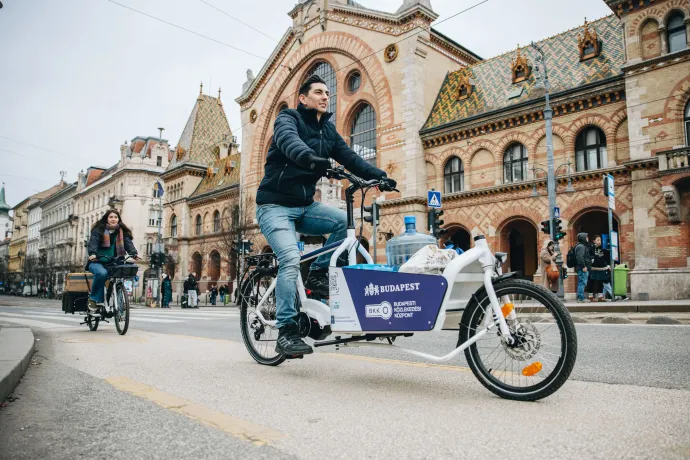 Az új e-cargo bringák – Fotó: Merész Márton / Énbudapestem / Budapest.hu