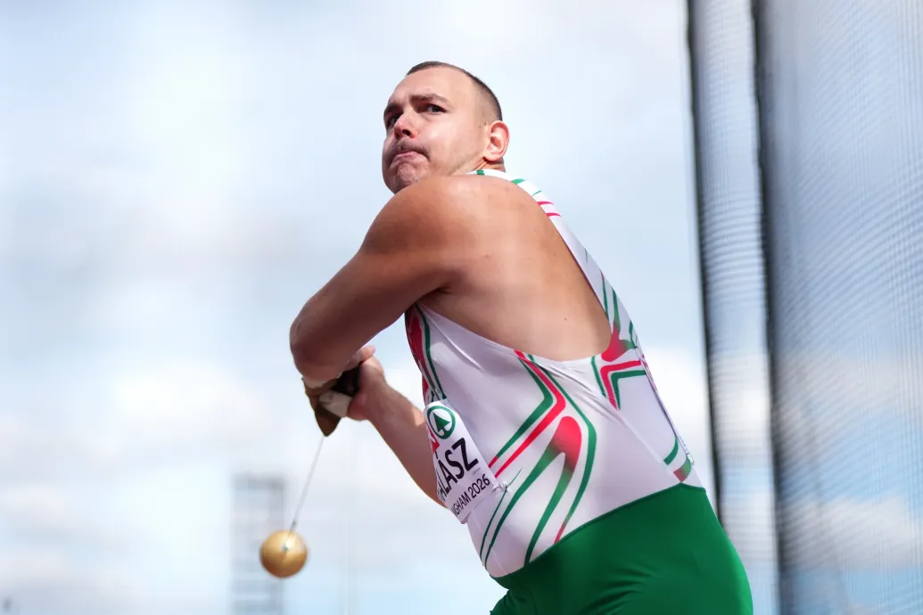 Halász Bence élete legjobbjával, országos csúccsal lett Európa-bajnok kalapácsvetésben