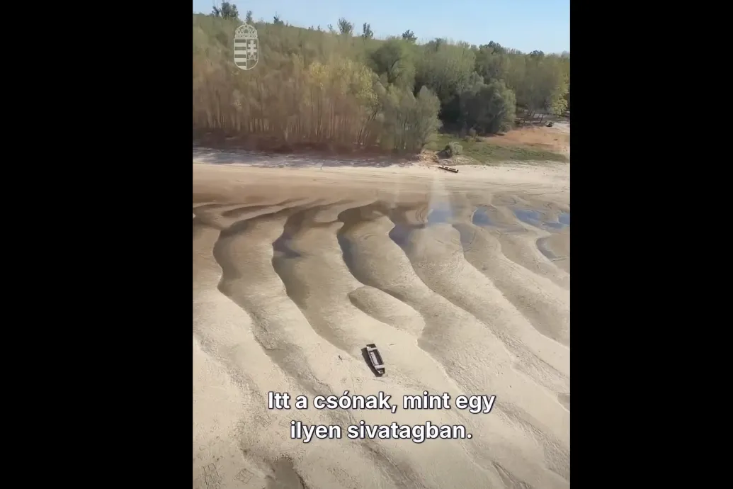 Magyar Péter a Duna felett, helikopterből mutatta meg, hol és mekkora fenékküszöb kerül a folyóba