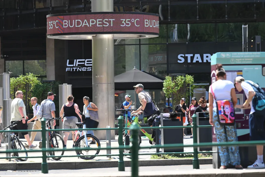 Budapest minden pontja melegszik, Pestet jobban terheli a hőség a főváros kutatásai szerint