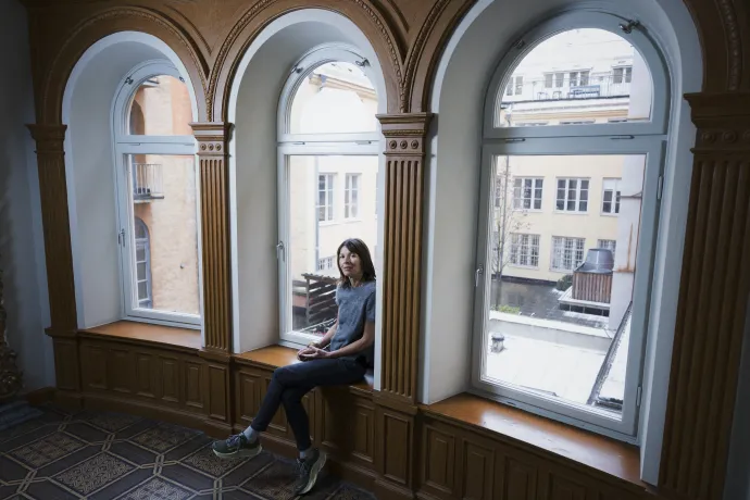 Rachel Cusk 2025. február 4-én Stockholmban – Fotó: Joar Vestergren / DN / TT / AFP