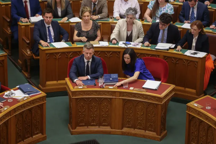 A képviselők szavaznak a Magyarország Alaptörvényének tizenhetedik módosításáról szóló törvényjavaslatról, az Országgyűlés rendkívüli ülésén, 2026. július 13-án – Fotó: Melegh Noémi Napsugár / Telex