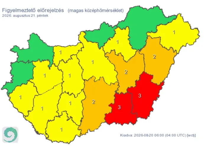Forrás: HungaroMet