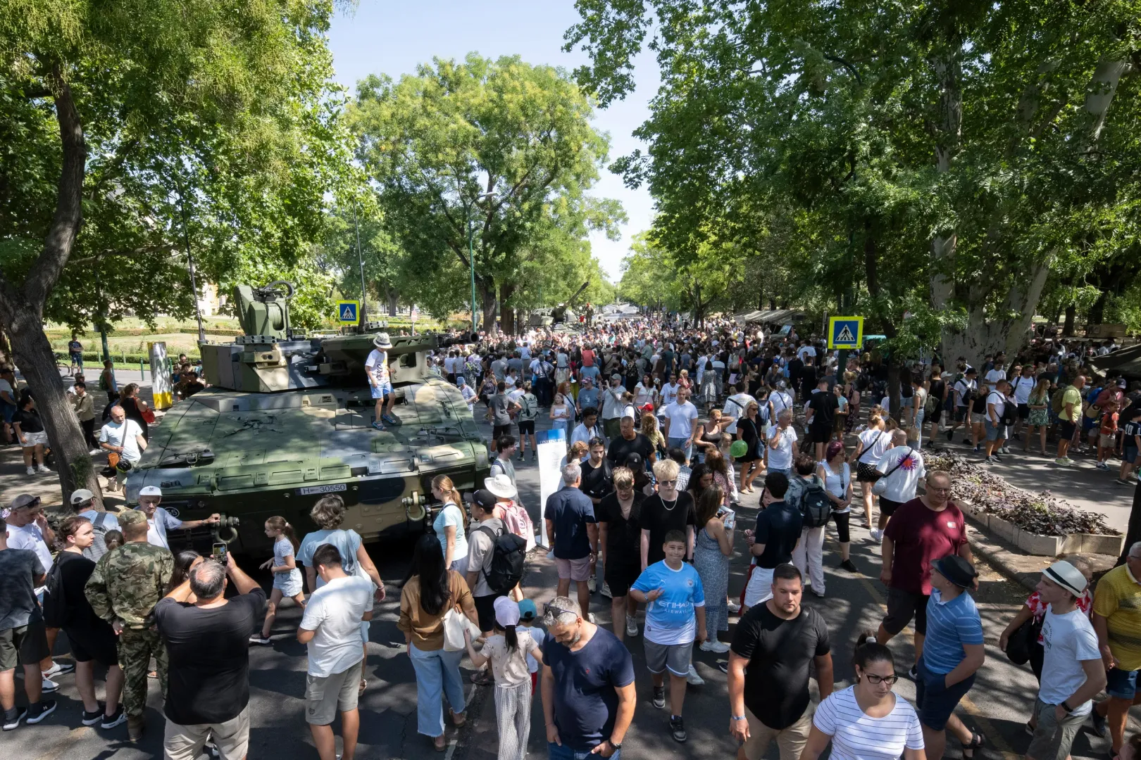 Lynx KF41 gyalogsági harcjármű a Magyar Honvédség haditechnikai bemutatóján a Városligetben – Fotó: Lakatos Péter / MTI