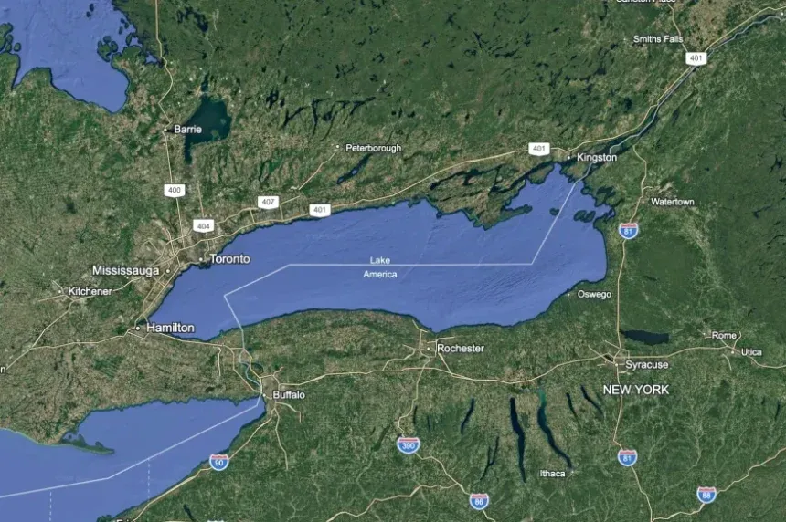 Lépett a Google: már át is nevezték az Ontario-tavat Amerika-tóra