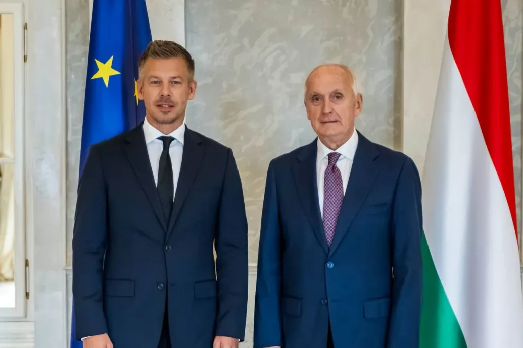 Magyar Pétert a Sándor-palotában fogadta Baka András