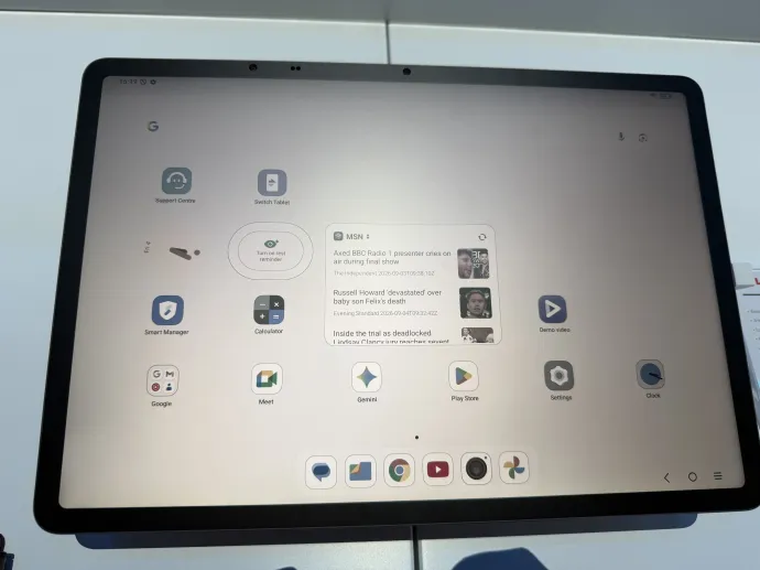 A TCL NXTPAPER kijelzőtechnológiája a P80 Ultrán és az A1-es tableten – Fotó: Világi Máté / Telex
