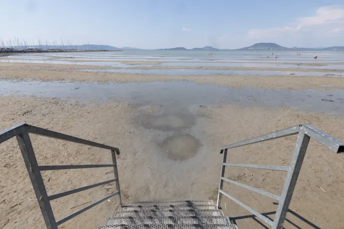 A balatonfenyvesi szabadstrand 2026. augusztus 3-án – Fotó: Bődey János / Telex