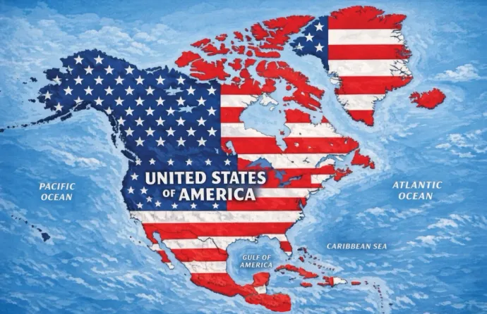 A Gulf of America elnevezés a legkisebb probléma ezzel a térképpel – Kép: Donald Trump / Truth Social