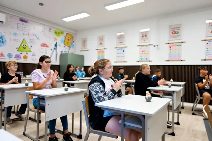 Matematika tanterem Tápiószentmártonban – Fotó: Strabag
