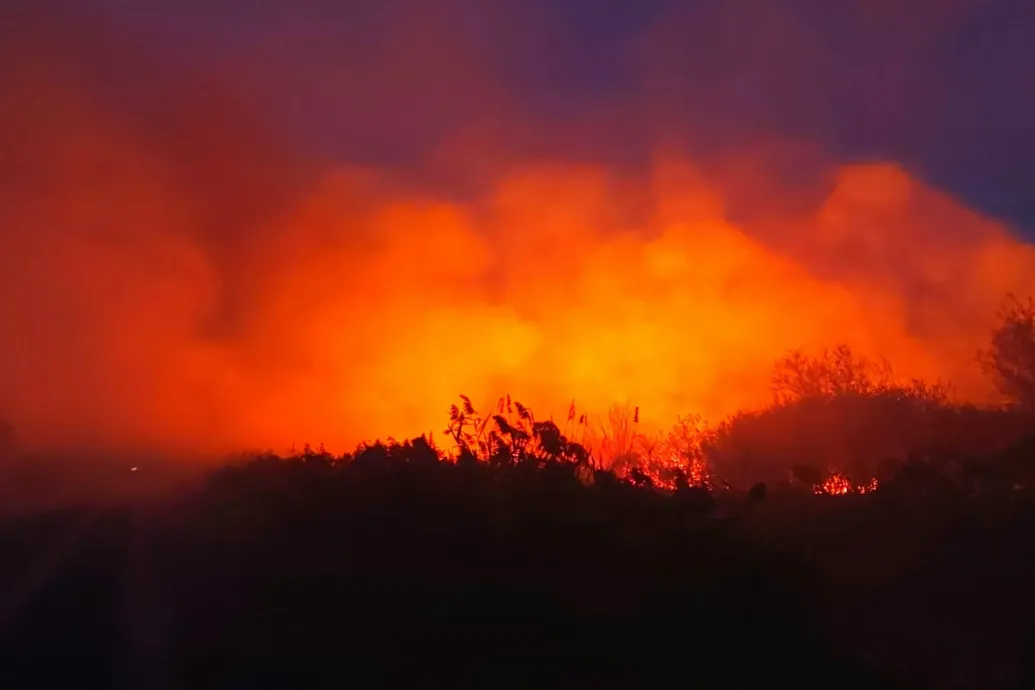 Kedd óta ég a tűz a Hortobágyi Nemzeti Park területén