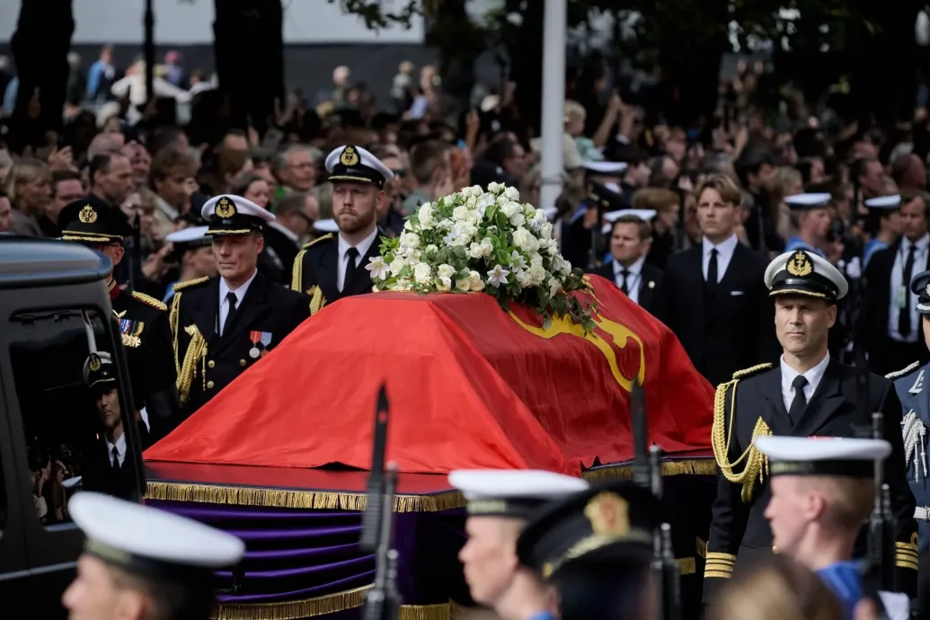 Baka András is részt vett V. Harald norvég király temetésén