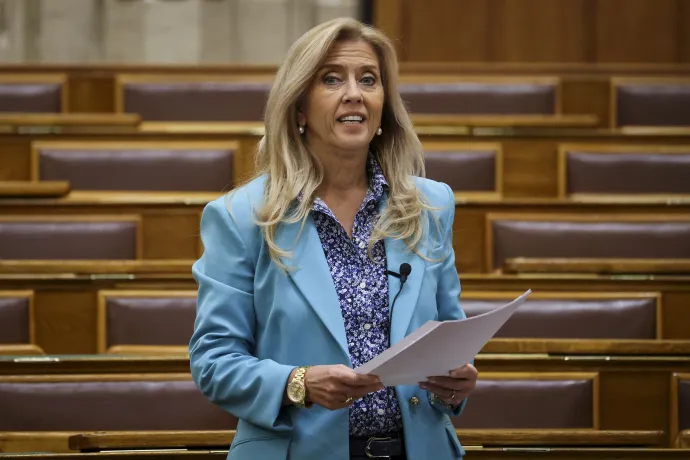 Selmeczi Gabriella, a Fidesz frakcióvezető-helyettese felszólal a Magyarország 2026. évi központi költségvetéséről szóló törvényjavaslat vitájában az Országgyűlés plenáris ülésén 2025. május 21-én.Fotó: Hegedüs Róbert / MTVA – Médiaszolgáltatás-támogató és Vagyonkezelő Alap – Fotó: Hegedűs Róbert / MTI