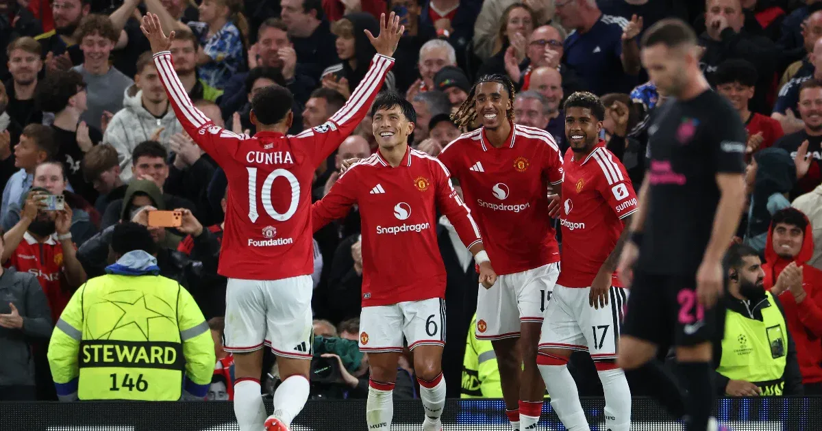 Kiütéses győzelmet aratott a Manchester United a Bajnokok Ligája visszatérésén Kiütéses győzelmet aratott a Manchester United a Bajnokok Ligája visszatérésén