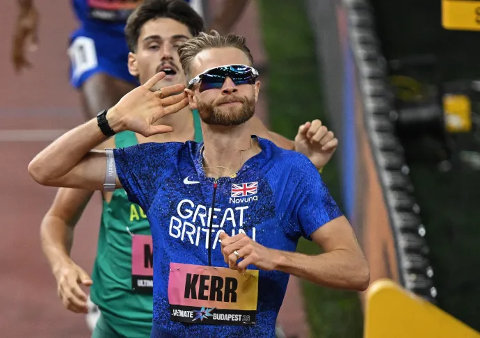Josh Kerr tökéletes versenyzéssel nyert 1500-on – Fotó: Kisbenedek Attila / AFP
