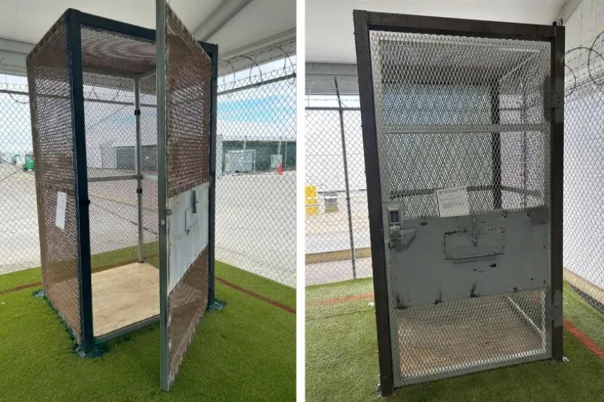 Szűkös fémketrecekben tartottak fogva bevándorlókat a floridai Aligátor Alcatrazban