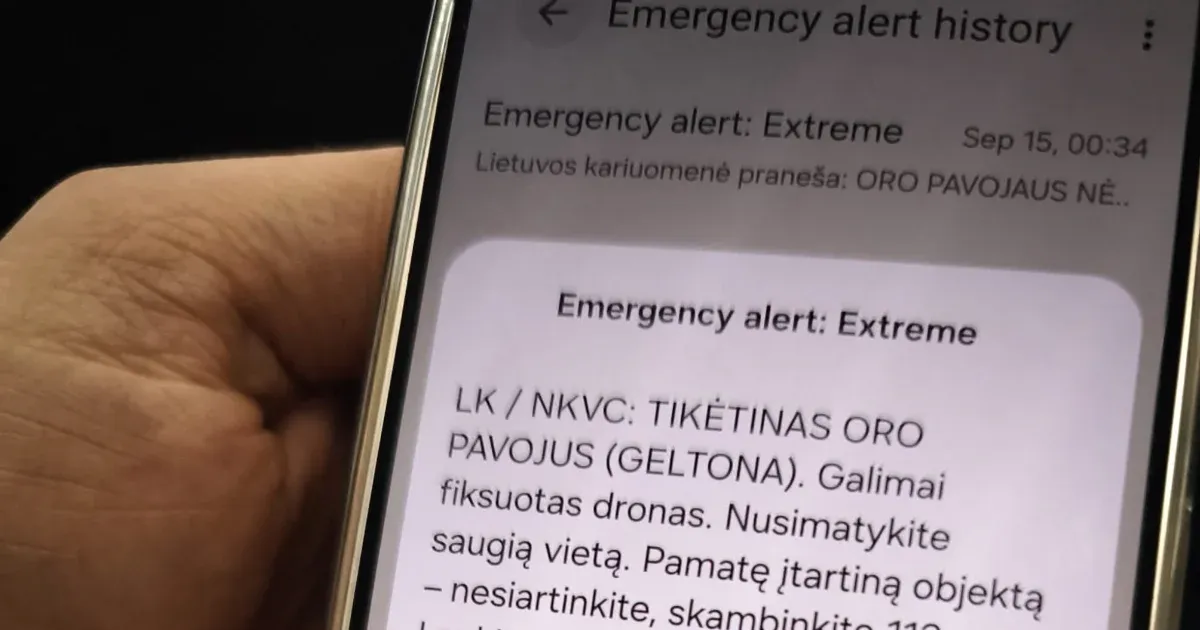 Megrobbant drón volt a NATO által lelőtt járműLitvánia felett Megrobbant drón volt a NATO által lelőtt járműLitvánia felett