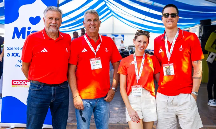 Fotó: Coop Hungary Zrt. – Fábián László, Szabó Bence, Telegdy-Kapás Boglárka, Telegdy Ádám