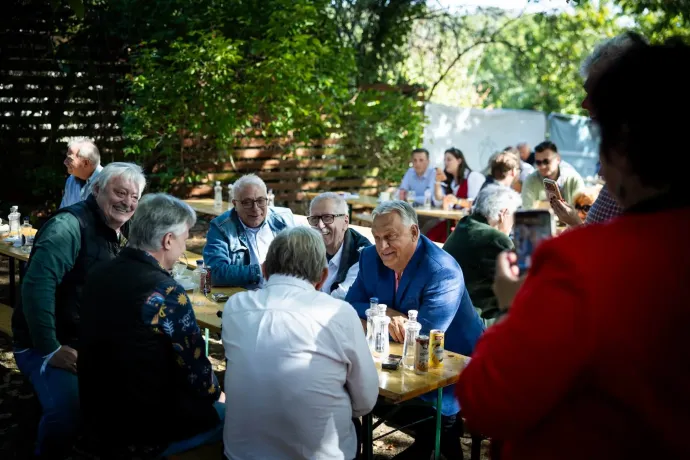 Orbán Viktor a kötcsei pikniken – Forrás: Orbán Viktor / Facebook