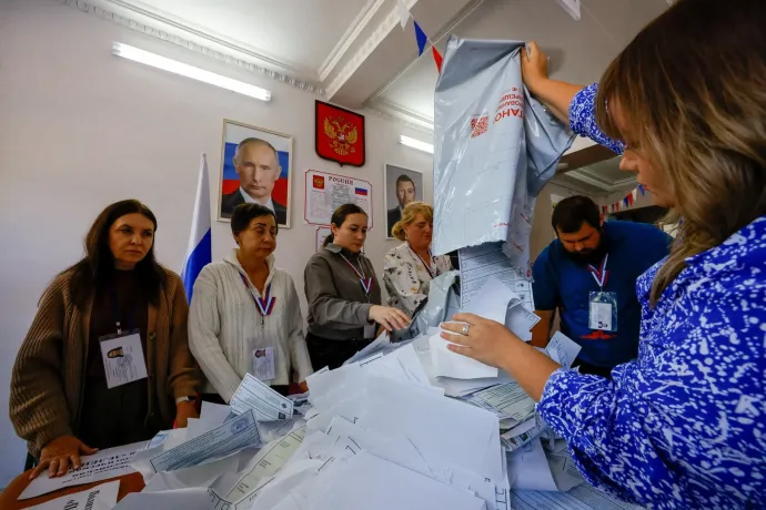 Putyin pártjának 50 százalék körüli eredményt jósolnak az orosz parlamenti választáson