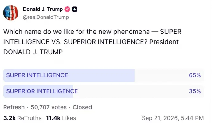 Trump szavazása – Forrás: Donald J. Trump / Truth Social