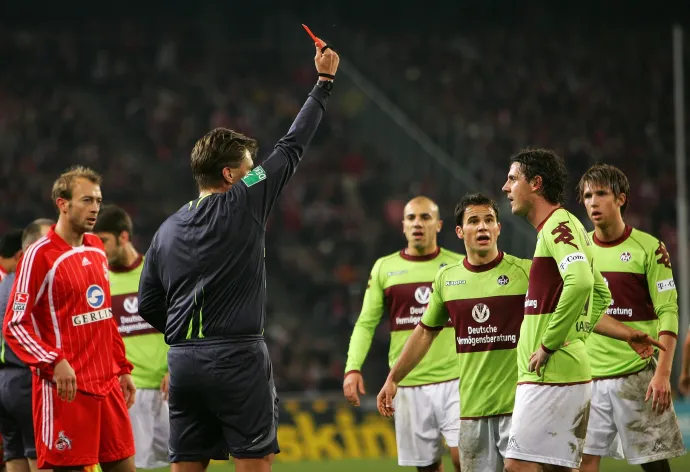 Hajnal Tamás és Borbély Balázs a Kaiserslautern–Köln mérkőzésen 2006. december 15-én – Fotó: Vladimir Rys / Getty Images