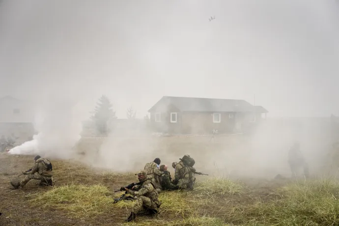 NATO Arctic Shield 2026 elnevezésű hadgyakorlat a grönlandi Narsarsuaqban 2026. szeptember 9-én – Fotó: Mads Claus Rasmussen / AFP